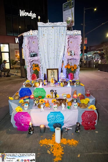 Dia de los Muertos en Diversity Plaza Queens